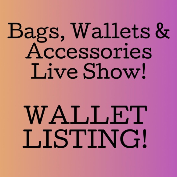 Wallet Listing! $15 Minimum Purchase for Entire Show! No Cancellations! - Picture 1 of 1